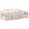 vidaXL Day Bed Natural Wood Solid pine wood Fits 31.5 x 79 in mattress