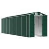 vidaXL Garden Shed Green Galvanized steel Large Garden Shed