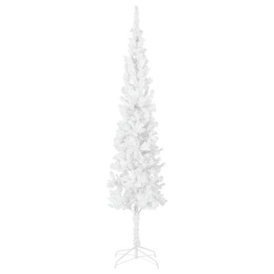 vidaXL Slim Christmas Tree White 7 ft