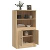 vidaXL Highboard Sonoma Oak Engineered wood 23.6 x 14.0 x 40.7 in