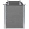 vidaXL Garden Raised Bed Gray Wood-plastic composite, steel
