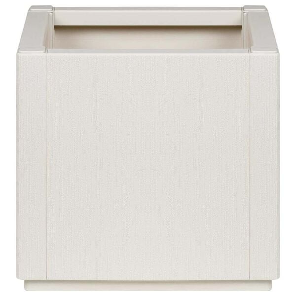 vidaXL Garden Planter White 36 x 36 x 35 cm Polypropylene