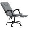 vidaXL Reclining Office Chair Light Grey