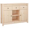 vidaXL Sideboard Natural Pine Solid pine wood Medium Sideboard