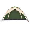 vidaXL Camping Tent Dome 4-Person Green Quick Release