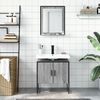 vidaXL Bathroom Cabinet Set Grey Sonoma