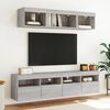 vidaXL TV Wall Cabinet Grey Sonoma Engineered Wood Medium