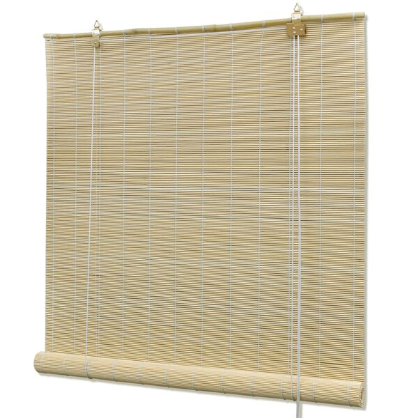 vidaXL Natural Bamboo Roller Blinds 47.2"x63"