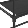 vidaXL Storage Rack Black Iron, non-woven fabric (100% polyester)