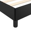 vidaXL Bed Frame With Headboard Black Faux leather, plywood, engineered wood