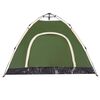vidaXL Camping Tent 3-Person Green Quick Release