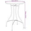 vidaXL Mosaic Bistro Table Terracotta and White Powder-coated steel, Ceramic