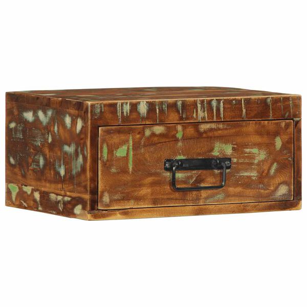 vidaXL Wall-mounted Bedside Cabinet Multicolor