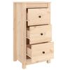 vidaXL Sideboards 2 pcs 15.7"x13.8"x31.5" Solid Wood Pine