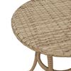 vidaXL 3 Piece Bistro Set with Cushions Mix Beige Poly Rattan