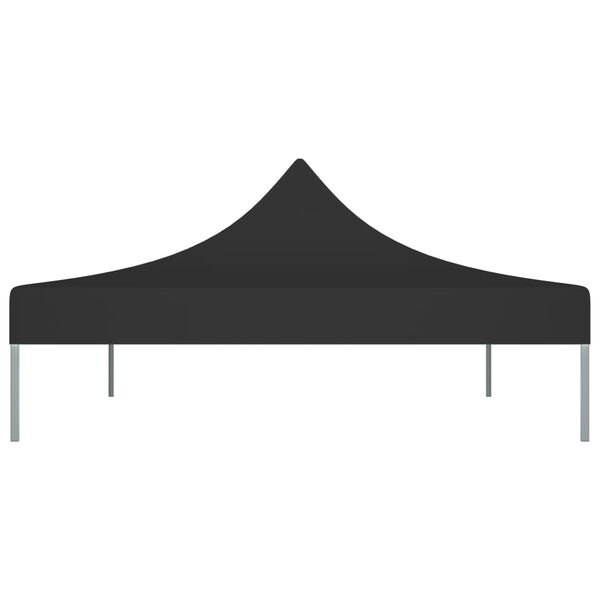 vidaXL Party Tent Roof 13.1x9.8' Black 2.95 oz/ft²