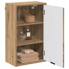 vidaXL Bathroom Cabinet with Door Artisan Oak 15.35 x 9.25 x 25.59 in
