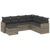 vidaXL Garden Sofa Set Grey