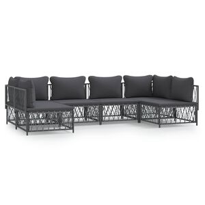 vidaXL Garden Lounge Set Anthracite