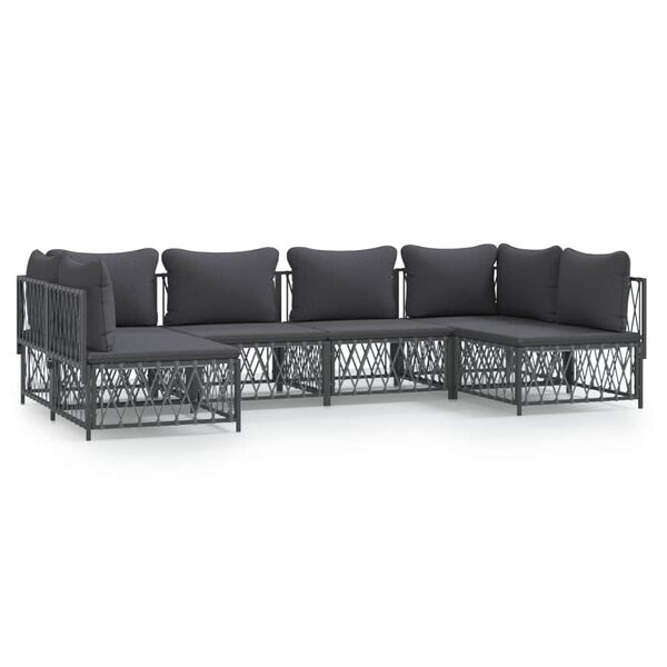 vidaXL Garden Lounge Set Anthracite