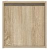 vidaXL Wall-mounted Bedside Cabinet Sonoma oak Engineered wood Medium