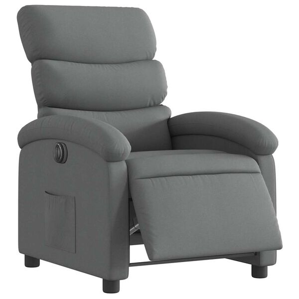 vidaXL Electric Recliner Chair Dark grey