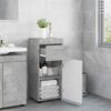 vidaXL Bathroom Cabinet Set with Drawer TULUM Concrete Grey