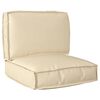 vidaXL Pallet Cushion Set 2 pcs Beige Oxford Fabric