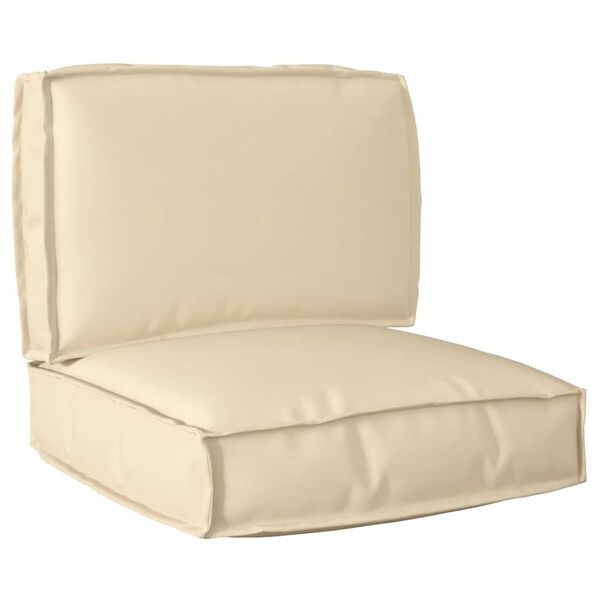 vidaXL Pallet Cushion Set 2 pcs Beige Oxford Fabric