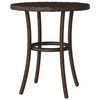 vidaXL Bistro Set Brown PE rattan, powder-coated steel Medium