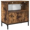 vidaXL Bathroom Sink Cabinet with Door Smoked oak 60.5 x 33.5 x 61 cm