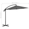 vidaXL Cantilever Garden Parasol Anthracite Polyester, Steel