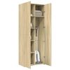 vidaXL Highboard Sonoma Oak 27.6"x16.7"x72.8" Engineered Wood