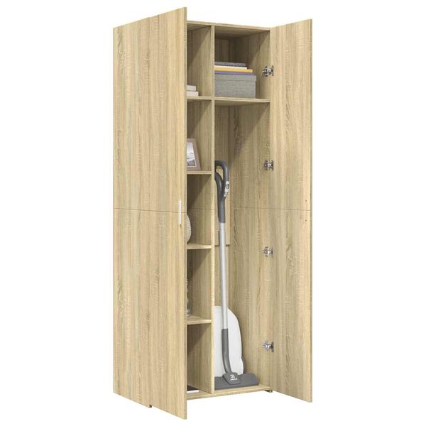 vidaXL Highboard Sonoma Oak 27.6"x16.7"x72.8" Engineered Wood