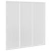 vidaXL Shower Bath Screen Wall 46.1 x 47.2" 3 Panels Foldable