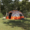 vidaXL Camping Tent Gray and orange 475 x 475 x 235 cm Polyester
