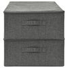 vidaXL Storage Box Set of 2 Anthracite
