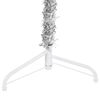 vidaXL Artificial Half Christmas Tree Silver PVC, Steel Extra Tall
