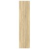 vidaXL Highboard Sonoma Oak 27.6"x16.7"x72.8" Engineered Wood