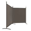 vidaXL 2-Panel Room Divider Anthracite 137"x70.9" Fabric