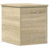 vidaXL Storage Box Sonoma Oak Engineered Wood 11.8x13.8x13.8 in
