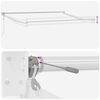 vidaXL Retractable Awning Light Grey 157.48 x 118.11 in