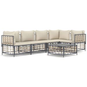 vidaXL Garden Lounge Set Anthracite