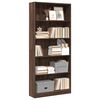 vidaXL Bookcase Brown oak Engineered wood Large Bookcase Rectangular
