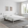 vidaXL Bed Frame White Quality metal Super King Durable Bed Frame
