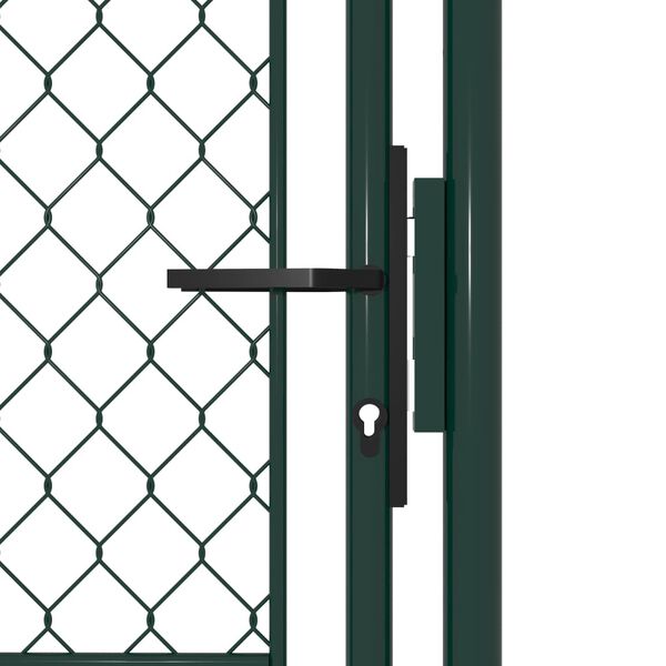 vidaXL Garden Gate Steel 39.4x49.2" Green