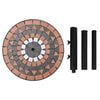 vidaXL Umbrella Base Terracotta and White Powder-Coated Iron, Ceramic
