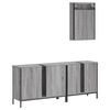 vidaXL Bathroom Furniture Set Grey sonoma
