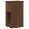 vidaXL Computer Tower Stand Brown Oak Engineered Wood
