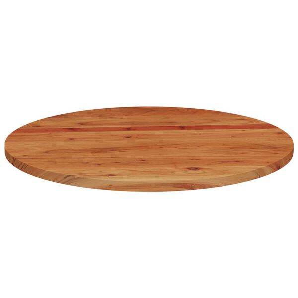 vidaXL Table Top Natural Wood Solid Acacia Wood 35.4 in diameter Durable